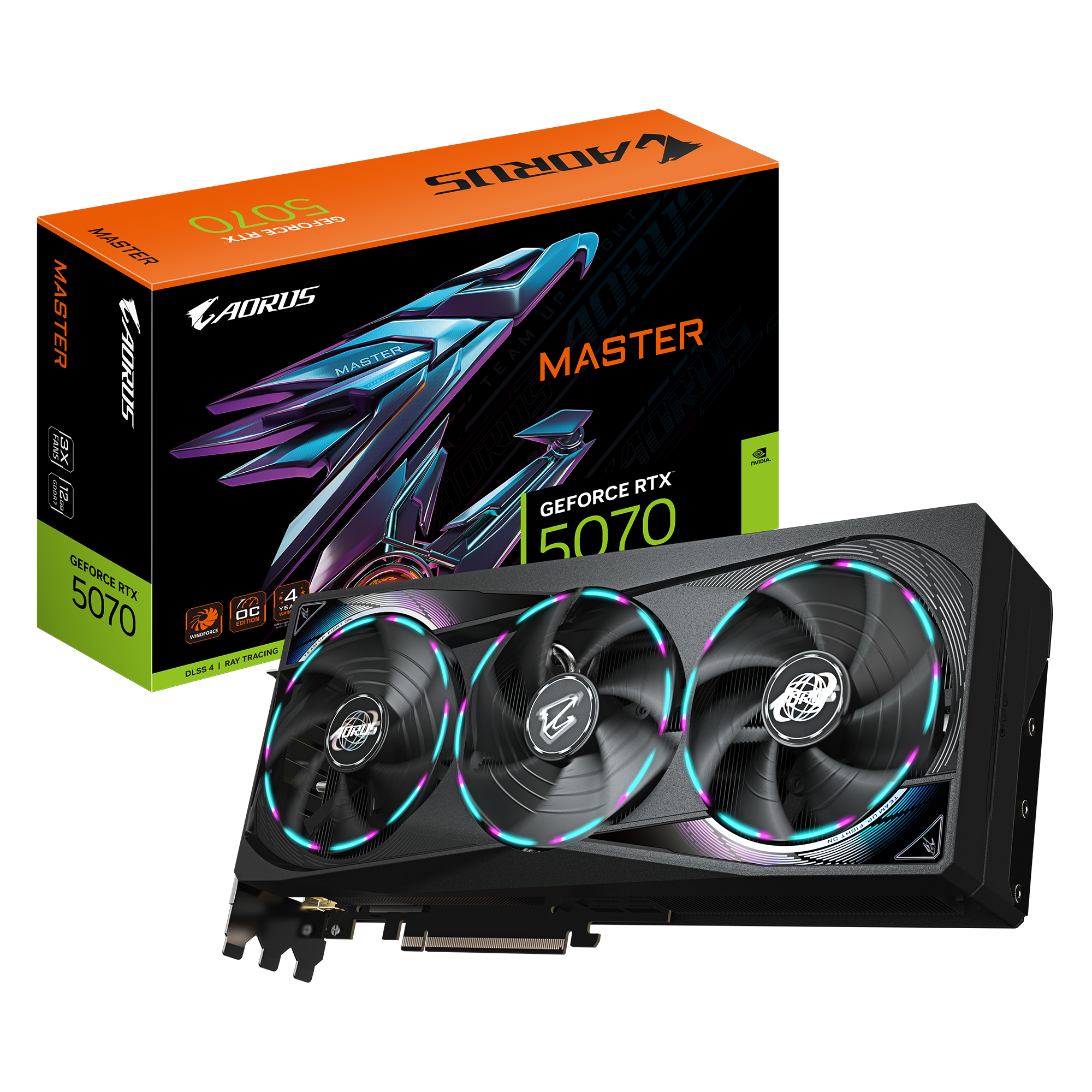 Gigabyte GeForce RTX 5070 Aorus Master OC 12GB GDDR7 Graphics Card